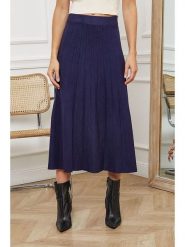 Joséfine Spódnica "Boniz" w kolorze granatowym rozmiar: L. Niebieskie spódnice Joséfine, na co dzień, l, bez wzorów, maxi, proste. Za 131.12 zł.