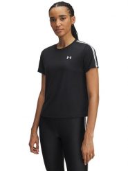 Under Armour Koszulka sportowa "Tech WM Tape" w kolorze czarnym rozmiar: S. Czarne koszulki sportowe Under Armour, bez wzorów, z materiału, bez ramiączek, outdoorowe. Za 104.95 zł.