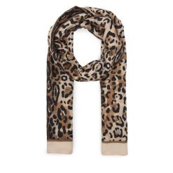 Szal Guess. Brązowe szaliki Guess, z aplikacjami. Za 159.99 zł.