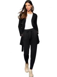 Heine Spodnie dresowe w kolorze czarnym rozmiar: 46. Czarne spodnie sportowe Heine, bez wzorów, z dresówki. Za 52.17 zł.