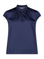 BETTY & CO Bluzka w kolorze granatowym rozmiar: 46. Niebieskie bluzki Betty & Co, bez wzorów, bez kołnierzyka, bez ramiączek. Za 86.95 zł.