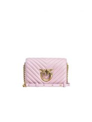 Pinko Skórzana torebka w kolorze jasnoróżowym - 19 x 13 x 7 cm rozmiar: onesize. Różowe torby na ramię Pinko, z aplikacjami, z materiału, na ramię, bez dodatków. Za 1,114.45 zł.