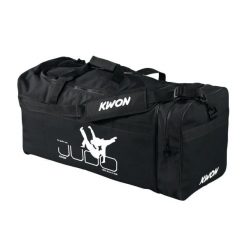 Torba sportowa do judo Kwon. Czarne torby na ramię KWON, bez wzorów, z nylonu, sportowe, na ramię, duże, bez dodatków. Za 172.50 zł.