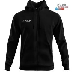 Bluza sportowa Givova Polarfleece 500 czarna. Czarne bluzy Givova, bez wzorów, z poliesteru, bez kaptura. Za 92.02 zł.