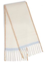 Marie Lund Szalik Kobiety niebieski|brązowy|biały, ONE SIZE. Białe szaliki Marie Lund, bez wzorów. Za 179.95 zł.