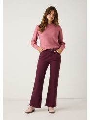 More & More Dżinsy - Flared fit - w kolorze bordowym rozmiar: 36. Czerwone jeansy More & More, bez wzorów, z podwyższonym stanem. Za 164.95 zł.
