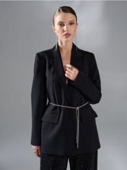 Marynarka basic - czarny. Czarne marynarki i żakiety Sinsay, l, bez wzorów. Za 79.99 zł.