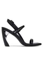 United Nude Sandały Zuma Strappy Hi 110100116 Czarny. Czarne sandały United Nude, bez wzorów, ze skóry, bez obcasa, na słupku, bez zapięcia. Za 1,159.00 zł.