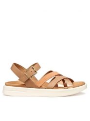 Geox Sandały D Xand 2S D35PAB 043CF C8391 Brązowy. Brązowe sandały Geox, bez wzorów, ze skóry, bez obcasa, na płaskiej podeszwie, bez zapięcia. Za 459.99 zł.