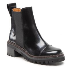 Botki See By Chloé. Czarne botki See By Chloé, bez wzorów, bez obcasa, na słupku, bez zapięcia. Za 2,149.00 zł.