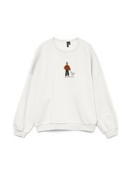 Vero Moda Bluza w kolorze białym rozmiar: M. Białe bluzy Vero Moda, m, bez wzorów, z bawełny, bez kaptura. Za 132.05 zł.