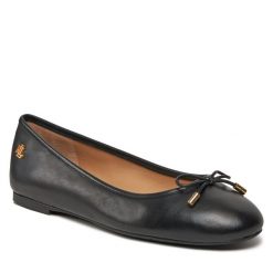 Baleriny LAUREN RALPH LAUREN. Czarne baleriny Lauren Ralph Lauren, bez wzorów, bez obcasa. Za 429.99 zł.