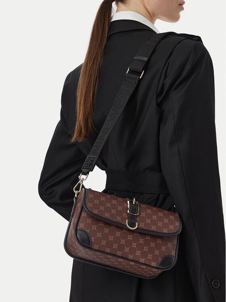 Nine West Torebka EO-TIMLESS CHIC-KY501 Brązowy. Brązowe torebki klasyczne Nine West, bez wzorów, ze skóry, bez dodatków. Za 249.99 zł.