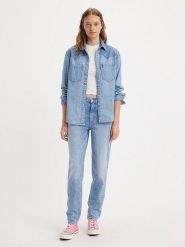 Levi's Dżinsy "80s" - Mom fit - w kolorze błękitnym rozmiar: W27/L28. Niebieskie jeansy Levi's®, l, z aplikacjami, z podwyższonym stanem. Za 274.75 zł.
