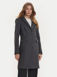 Morgan Płaszcz wełniany 242-GLAM Szary Regular Fit. Szare płaszcze Morgan, na zimę, bez wzorów, z syntetyku, bez kaptura. Za 969.99 zł.