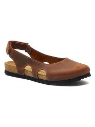 Comfortfusse Skórzane baleriny w kolorze jasnobrązowym rozmiar: 36. Brązowe baleriny Comfortfüße, bez wzorów, ze skóry, bez obcasa. Za 167.28 zł.