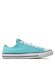 Converse Trampki Chuck Taylor All Star A06566C Niebieski. Niebieskie trampki Converse, bez wzorów, z materiału, bez zapięcia. Za 199.99 zł.