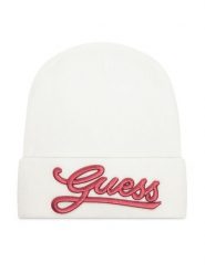 Guess Czapka AW5400 POL01 Écru. Czapki Guess, z aplikacjami, z wiskozy. Za 129.99 zł.