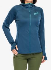 Bluza polarowa damska Inov-8 VentureLite Mid Hoodie FZ. Niebieskie bluzy Inov-8, na jesień, xs, bez wzorów, z materiału, z kapturem. Za 452.30 zł.