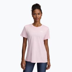 Koszulka treningowa damska Under Armour Tech C-Twist. Czerwone koszulki sportowe Under Armour, bez wzorów, bez ramiączek. Za 89.99 zł.