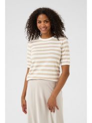 Kaffe Sweter w kolorze kremowo-beżowym rozmiar: XXL. Brązowe swetry Kaffe, xxl, bez wzorów, bez ramiączek. Za 60.99 zł.