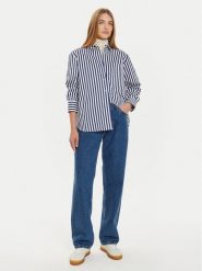 Tommy Hilfiger Koszula Banker WW0WW43044 Niebieski Regular Fit. Niebieskie koszule TOMMY HILFIGER, bez wzorów, z bawełny, bez kołnierzyka, bez ramiączek. Za 359.99 zł.