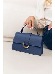 Lia Biassoni Skórzana torebka "Archiano" w kolorze granatowym - 25 x 16 x 8,5 cm rozmiar: onesize. Niebieskie torby na ramię Lia Biassoni, bez wzorów, z materiału, przez ramię, bez dodatków. Za 282.99 zł.