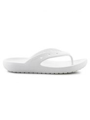 Crocs Japonki "Classic" w kolorze białym rozmiar: 36/37. Białe klapki Crocs, bez wzorów, z otwartym noskiem, bez obcasa. Za 101.95 zł.