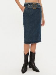 Miss Sixty Spódnica jeansowa 6L3KJ5860000 Granatowy Regular Fit. Niebieskie spódnice Miss Sixty, l, bez wzorów, z bawełny. Za 379.99 zł.