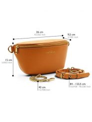 ATELIERS SAINT GERMAIN Skórzana saszetka w kolorze jasnobrązowym - 26 x 15 x 9,5 cm rozmiar: onesize. Brązowe torby na ramię ATELIERS SAINT GERMAIN, bez wzorów, z materiału, sportowe, bez dodatków. Za 304.99 zł.