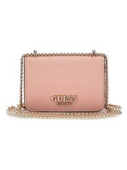 Guess Torebka w kolorze jasnoróżowym - 12 x 8 x 3 cm rozmiar: onesize. Różowe torby na ramię Guess, z aplikacjami, z materiału, na ramię, bez dodatków. Za 198.10 zł.