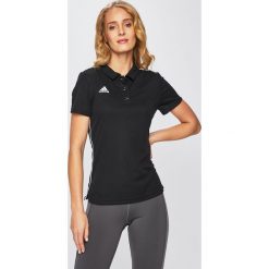 Adidas Performance - Top. Czarne koszulki sportowe adidas Performance, bez wzorów, z dzianiny, bez ramiączek, climalite (adidas). W wyprzedaży za 99.90 zł.