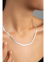 Miu Silver Srebrny naszyjnik - dł. 42 cm rozmiar: onesize. Szare naszyjniki Miu Silver, srebrne. Za 173.99 zł.