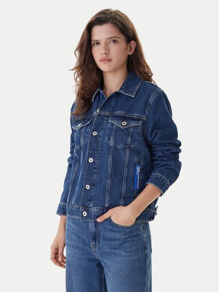 Karl Lagerfeld Jeans Kurtka jeansowa A1W14002 Niebieski Regular Fit. Niebieskie kurtki Karl Lagerfeld Jeans, xs, bez wzorów, z bawełny, bez kaptura. Za 619.99 zł.
