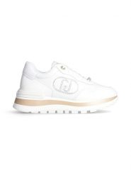 Liu Jo Skórzane sneakersy w kolorze białym rozmiar: 37. Białe trampki Liu Jo, bez wzorów, z materiału, bez zapięcia. Za 320.63 zł.