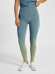 Damskie legginsy bezszwowe Hummel Gradient. Niebieskie legginsy Hummel, l, bez wzorów, z materiału. Za 222.00 zł.