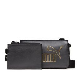 Torebka Puma. Czarne listonoszki Puma, bez wzorów, bez dodatków. Za 59.99 zł.