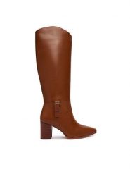 LAUREN RALPH LAUREN Kozaki Rlyn Bk T Hl Bo Tal 802P15660001 Brązowy. Brązowe kozaki Lauren Ralph Lauren, ze skóry, bez obcasa, na słupku, bez zapięcia. Za 1,599.00 zł.