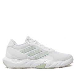 Buty na siłownię adidas. Białe obuwie sportowe Adidas, bez zapięcia, na fitness i siłownię. Za 329.99 zł.
