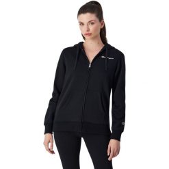 Bluza damska Champion Full Zip Hoodie. Czarne bluzy Champion, l, bez wzorów, bez kaptura. Za 246.00 zł.