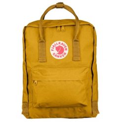 Plecak sportowo-turystyczny Kanken. Żółte plecaki Fjällräven, bez wzorów, z syntetyku. Za 319.00 zł.