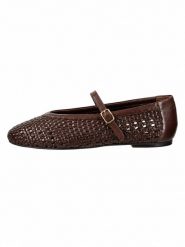GANT Footwear Skórzane baleriny "Chadii" w kolorze brązowym z paskiem rozmiar: 38. Brązowe baleriny GANT Footwear, bez wzorów, bez obcasa. Za 530.82 zł.