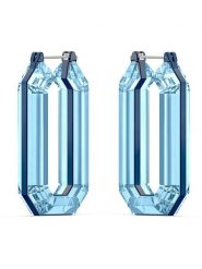 Swarovski Kolczyki-kreole z kryształami rozmiar: onesize. Niebieskie kolczyki SWAROVSKI, z kryształem, metalowe. Za 543.90 zł.