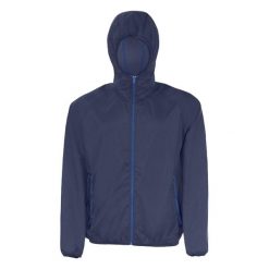 Wiatrówka Dla Dorosłych Unisex Shore. Niebieskie kurtki sportowe SOL'S, s, bez wzorów, bez kaptura, trekkingowe. Za 143.99 zł.