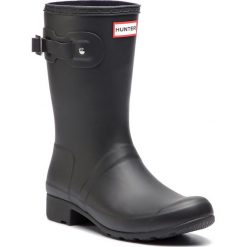 Kalosze HUNTER - Original Tour Short WFS1026RMA Black. Czarne kalosze Hunter, bez wzorów, z kauczuku. W wyprzedaży za 299.00 zł.