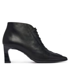 Botki Hispanitas. Czarne botki Hispanitas, bez wzorów, bez obcasa, na słupku, bez zapięcia. Za 789.99 zł.