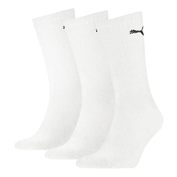 Skarpety Puma Sport Crew Lightweight 3 Pary. Białe skarpety Puma, bez wzorów, z bawełny. Za 36.99 zł.