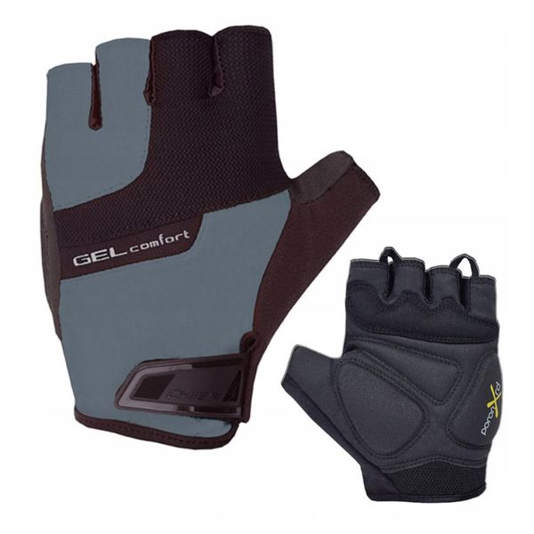 Rękawiczki rowerowe Chiba Gel Comfort. Szare rękawiczki CHIBA, bez wzorów. Za 112.99 zł.