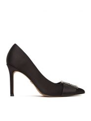 Nine West Szpilki CEO-LUBNA-01 Czarny. Czarne szpilki Nine West, bez wzorów, z materiału, bez obcasa, na szpilce, bez zapięcia. Za 249.99 zł.