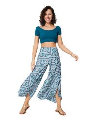 Aller Simplement Spodnie w kolorze niebieskim rozmiar: 38/40. Niebieskie spodnie materiałowe Aller Simplement, bez wzorów, z materiału. Za 43.99 zł.